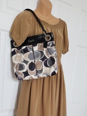 COACH MONOGRAM MULTICOLOR SHOULDER BAG  G1182-F17649